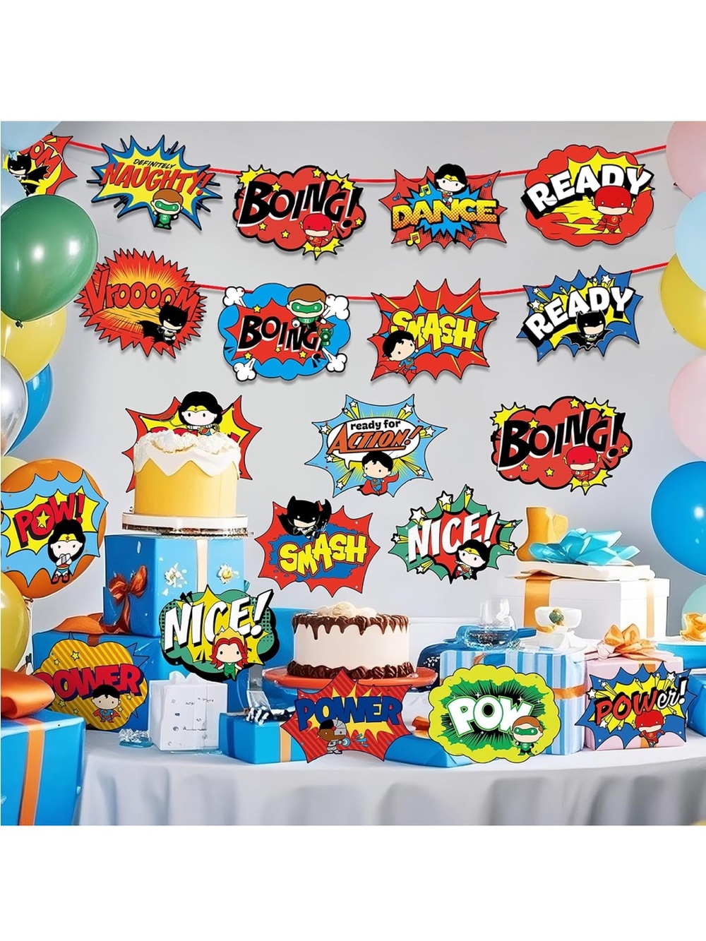 Superhero party decorations